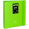 Grafoplás Grafoplas | Cartella anelli a4 | 4 anelli D 40 mm | Unequal Minimal | Verde | Apertura 360 | Resistente e ultraleggero | Polyfoam | Riciclabile | Perfetto per archiviare documenti scolastici e da