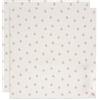 Jollein Panno in mussola per bambini, stile nostalgico, confezione da 2 pezzi, 115 x 115 cm, 100% cotone, certificato Oeko-Tex