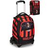 fcp School Pack - Trolley Jack staccabile, 3 ruote - compatibile con Milan - astuccio 3 zip - diario - SEVEN