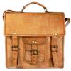 Fatto a mano Borsa a tracolla da uomo in vera pelle vintage 20" messenger per laptop marrone
