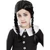 Funidelia | Parrucca da Mercoledì Addams - La Famiglia Addams per bambina Film di paura, Horror - Accessori per bambini, accessorio per costume - Nero