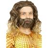 Funidelia | Parrucca Aquaman con barba per bambino Supereroi, DC Comics, Lega della Giustizia - Accessori per Bambini, accessorio per costume - Marroni