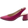 Mioki Slingback-Pumps aus Leder, Pompe Pelle Donna, Fucsia, 38 EU