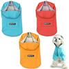 BPS BUENA PET SHOP BPS - Giacca impermeabile per animali domestici, impermeabile, con cappuccio, tasca per cani di piccola taglia media e grande, con materiale 100% poliestere (M, blu) BPS-9701AZ