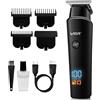 VGR Rasoio Elettrico Ricaricabile Da Uomo Con Batteria Da 500 Minuti - Kit Professionale per Cura Della Barba e Taglio Di Capelli Di Precisione