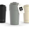 LARS NYSØM Tazza Termica per caffè Thermo Coffee Mug-to-Go 500ml | Tazza da Viaggio 0,5 Litri con Isolamento | In Acciaio Inox e Tenuta stagna per caffè e tè (Ash Gray, 500ml)