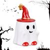 MeYuxg Tazza fantasma, cappello stellato, tazza di Halloween, cappello rosso, fantasma, tazza da caffè in ceramica, a tema per feste, bomboniere, tazze divertenti, Halloween per ragazzi, ragazze, donne