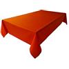 Lemos Home Tovaglia di alta qualità in 100% cotone, collezione Konzept, colore e dimensioni a scelta (tovaglia - 120 x 200 cm, arancione)