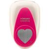 Vaessen Creative 21437-170 Perforatrice Cuore, Plastic, Bianco, 18 x 11 x 7.5 cm