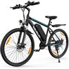 VARUN E-Bike 24/26/27,5 E-Mountain Bike con rimovibile batteria 250W, bicicletta elettrica conforme allo StVO, resistenza 55-100 km
