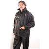 one by Camamoto cod 77503350 completo moto due pezzi anti pioggia divisibile giacca con cappuccio a scomparsa + pantalone colore nero misura (S) interno termo saldato 100% impermeabile