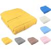 Tata Home Accappatoio con Cappuccio Unisex Adulto Uomo o Donna in Spugna di Cotone Taglia XXL Colore Giallo