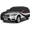 Holthly Telo Copriauto da Esterno, Holthly Telo Copri SUV Felpato 100% Impermeabile, Copertura Auto Antipolvere Antigraffio Anti UV Sole, Telone Auto per Jeep Renegade Compass,Nissan Qashqai,BMW X1. Nera