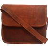 Fatto a mano Borsa messenger vintage in pura pelle tracolla uomo scuola valigetta donna