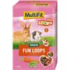 MultiFit Snack per Roditori 500G PARTY LOOPS