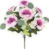 Flair Flower Bouquet di chiodi di garofano artificiale, 42 cm, bouquet di fiori artificiali, chiodi di garofano, margherite, fiori autunnali, fiori di seta, fiori artificiali, come veri e propri,
