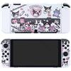 ENFILY Cute Kuromi Case Compatible with Nintendo Switch OLED, Dockable Case Cover, Ergonomic Soft TPU Grip Case for Joycon, Sparkle Skin Set