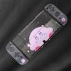 ENFILY Custodia Protettiva Glitter Kirby per Nintendo Switch OLED, Custodia Sottile in TPU Trasparente con Brillantini, Cover Kawaii Dockable per NS, Set Skin Scintillante