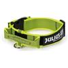 julius k9 collare per cani con maniglia giallo fluo 5x47- 67cm