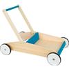 small foot Carrello Primi passi color verde petrolio, carrello da spingere, con spazio portaoggetti, dai 12 mesi, 12611