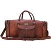 Vintage Borsone da uomo 30" in pelle GVB invecchiata vintage viaggio palestra weekend...