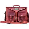Fatto a mano Valigetta uomo 18" nuova vintage rigida pelle messenger bag tracolla laptop