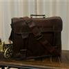 Fatto a mano Borsa a tracolla uomo Ultimate Leather Vintage Travel Case Satchel Laptop Mes...