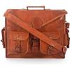 Fatto a mano Valigetta uomo vera pelle vintage 25" nuova borsa a tracolla ufficio laptop m...