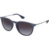 Ray-Ban Erika RB4171 - 60028G | Occhiali da Sole Graduati o Non Graduati | Prova Online | Plastica | Tondi, Panthos, Ovali / Ellittici | Blu | Adrialenti