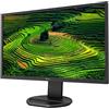 Philips Monitors Philips 221B8LJEB Monitor, 22 LED, Full HD, HDMI, Display Port, DVI, VGA, Hub USB, 1ms, Regolabile in Altezza, Girevole, Pivot, Inclinabile, Casse Audio Integrate, Flicker Free, Vesa, Nero