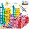 COOLJOYA Costruzioni Magnetiche 42 Pezzi Giochi Bambini 2 3 4 5 6 7 8 Anni, Costruzioni per Bambini 3 Anni Magneti Bambini, Costruzioni Magnetiche per Bambini, Giochi per Bambini Giochi Montessori