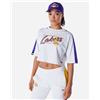 New Era Crop Lakers W - T-shirt - Donna - Bianco