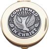 Cathedral Art (Abbey & CA Gift Confirmation Rosary Keepsake Box Scatola del Rosario, Metallo, Oro, 2.25 x 2.5 x 1 Inches