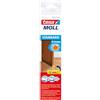 tesamoll Standard Paraspifferi a Spazzola - Guarnizione adesiva per porte - Adatta per isolare stanze con pavimenti lisci - Colore: Marrone - 100 cm x 3,7 cm