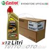 CASTROL 12L OLIO CASTROL POWER1 RACING 10W40 4T LUBRIFICANTE 100% SINTETICO MOTO SCOOTER