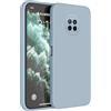 Topme Cover per Xiaomi MI 10T Lite 5G (6.67 Inches) Custodia Case, Protezione Della Pelle Della Custodia in Silicone Tpu - Blu Fumo
