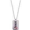 Marvel Collana in acciaio inox con ciondolo Spider-Man/Thanos/Avengers/Black Panther per bambini, lunghezza 56 cm