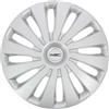 WRC 4 Copricerchi Grigio Metallizzato per ruote da 14 Pollici