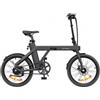 ENGWE P20 Bici Elettrica Pieghevole, Motore Silenzioso 250W Sensore di Coppia, Batteria 36V 9.6A, Pneumatici 20*1.95'' - Nero