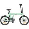 ENGWE P20 Bicicletta elettrica pieghevole, motore silenzioso da 250W, sensore di coppia, batteria da 36V 9.6A - verde