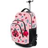 Oh My Pop! Ladybug-Zaino Trolley GTS FAN, Rosa, 32 x 47 cm, Capacità 39 L