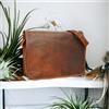 Fatto a mano Zaino da uomo vintage in vera pelle artistica per laptop zaino borsa messenge...