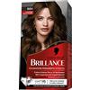 Schwarzkopf, Brillance Colorazione Permanente, Tinta per Capelli, Crema Colorante Intensiva con Balsamo Nutriente Diamond Shine, Copertura dei Capelli Bianchi, Tonalità 884 Castano Cioccolato