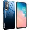WEIOU Cover per OPPO Find X3 Neo, Slim Laureato Custodia Posteriore in Vetro Temperato 9H, Bordo in TPU Bumper in Silicone Protettiva Case - 7