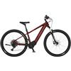 Fischer Montis 7.0i, Bici Donna Uomo RH 43cm Motore Centrale 70Nm Batteria 36V Mountain Bike elettrica, Rosso Porpora, 43cm-630Wh