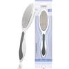 TITANIA Softtouch - Raspa per piedi con lima (grossa e fine) - Griglia ergonomica e lima per piedi - Lima per calli double face - Made in Germany - Piedino per calli antiruggine (22 cm)