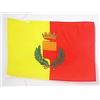 AZ FLAG BANDIERA CITTÀ DI NAPOLI CON STEMMA 45x30cm - BANDIERINA NAPOLITANA 30 x 45 cm cordicelle - AZ FLAG