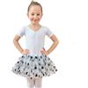 Tancefair Ragazza Vestito da Balletto Body Balletto Leotard Danza Tutu Body Abbigliamento da Balletto Ginnastica Manica Corta con Gonna tutù