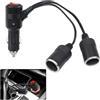 GMMG Presa Accendisigari 12V, Spina Accendisigari Auto con Interruttore, Cavo di Prolunga per Accendisigari 2-Way Splitter per Navi, Auto, Moto