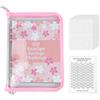 momgyaamz Risparmia il Denaro Challenge, 100 Envelope Challenge, Challenge del Risparmio, 100 Giorni Budget Planner, Raccoglitore Soldi per Risparmi con Cerniera, Rosa Fiori di Ciliegio, 1 Pezzo